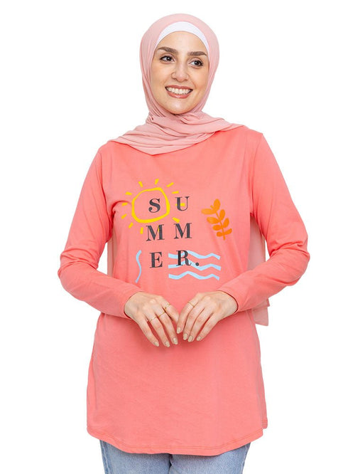 Bubblegum Printed Long - Sleeve Design 35 - Khotwh